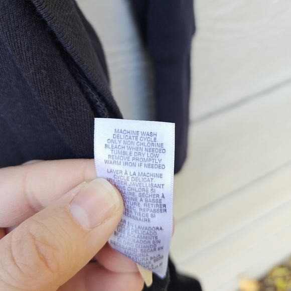 Splendid black open front cardigan with pockets XS - Picture 5 of 6